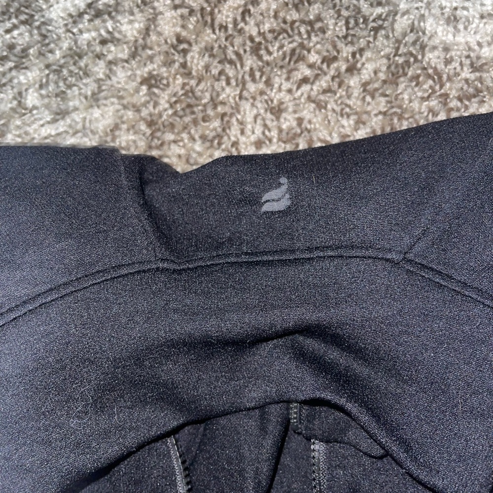 Fabletics crop black zip up